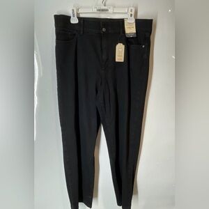 NWT Women’s Black St John’s Bay Wide Leg Jeans—Size 14 Tall